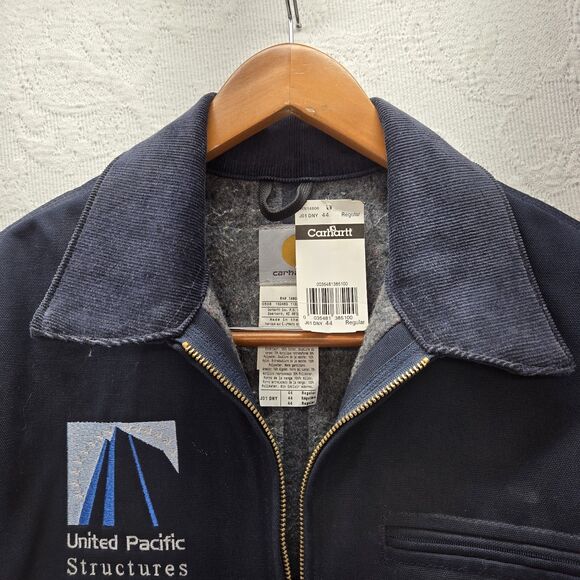 Carhartt J01 DNY Corduroy Blanket Chore Jacket Detroit 44 Regular Vintage NWT - Picture 3 of 11